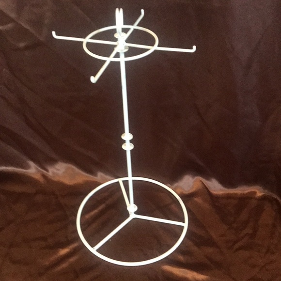Metal 16.5" tall table stand rotating jewelry display for home craft shows fairs - Picture 1 of 16
